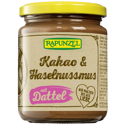Kakao & Haselnussmus mit Dattel (250gr)